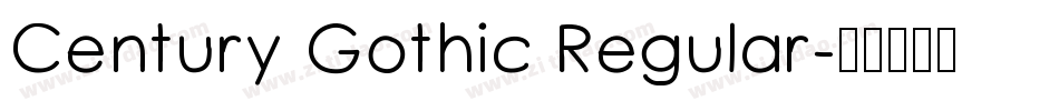 Century Gothic Regular字体转换